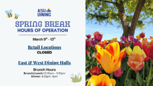 Spring Break Hours of Operation Flyer